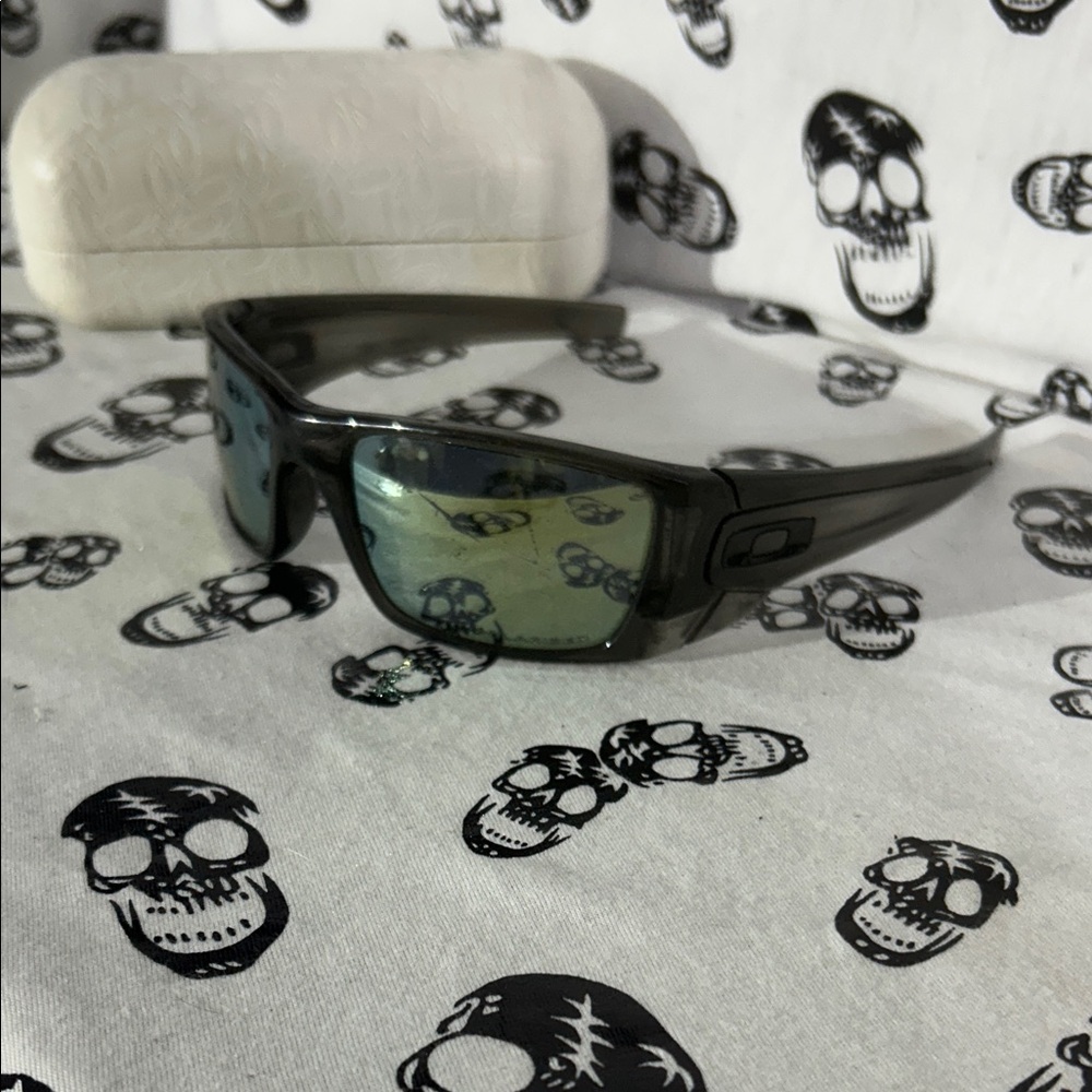 Oakley Fuel Cell sunglasses with a grey smoke frame.